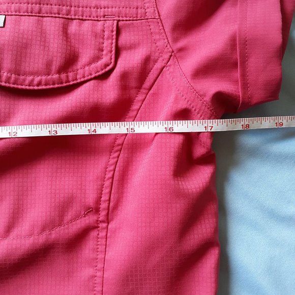 Columbia Pink Omni Shade Short Sleeve Shirt - Picture 6 of 14